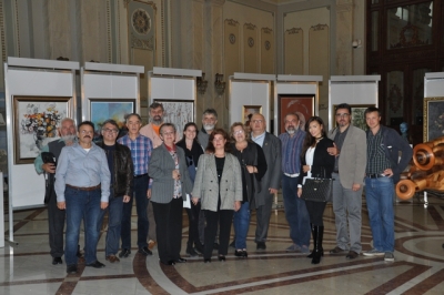 La iniţiativa senatorului Paul Ichim, 31 de artişti gălăţeni expun la Palatul Parlamentului