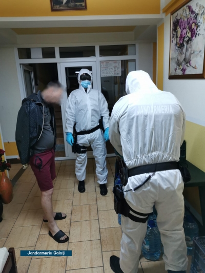 Galaţi: În carantină, prins cu substanţe interzise (FOTO/VIDEO)