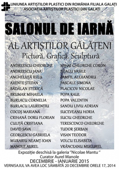 30 de artişti plastici la Salonul de iarnă