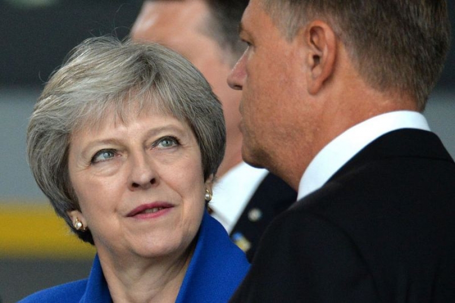 Preşedintele Klaus Iohannis a avut o întrevedere cu premierul britanic, Theresa May