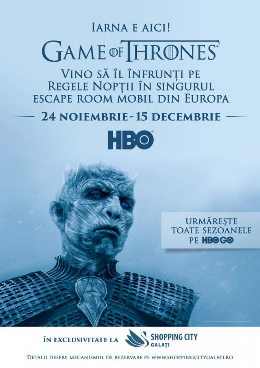 La Galaţi, se deschide singurul Escape Room mobil Game of Thrones din Europa