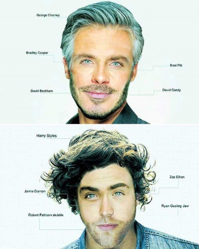 Cel mai atrăgător bărbat din lume are părul lui George Clooney şi barba lui David Beckham