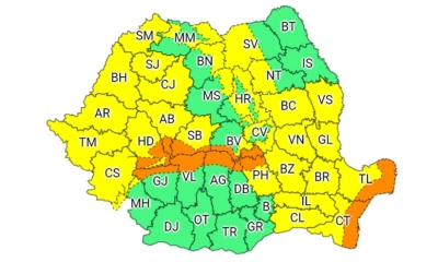 ULTIMA ORĂ: Județul Galați intră sub COD GALBEN de viscol și ninsori