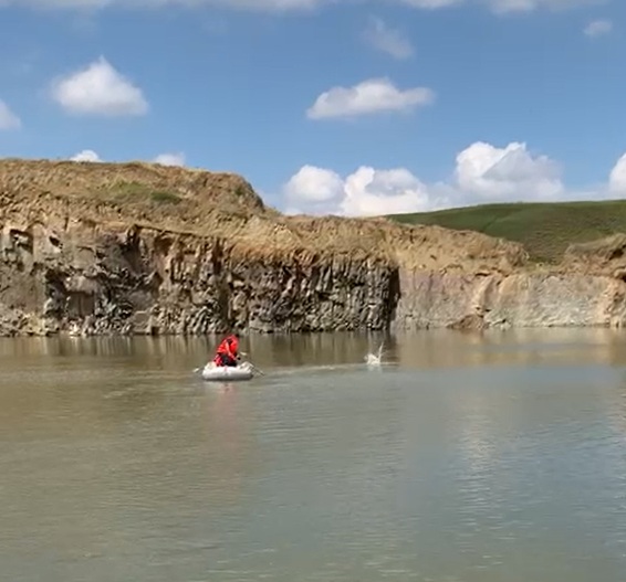 Căutări disperate! Un tânăr a dispărut într-un lac din Dăeni, Tulcea (VIDEO)