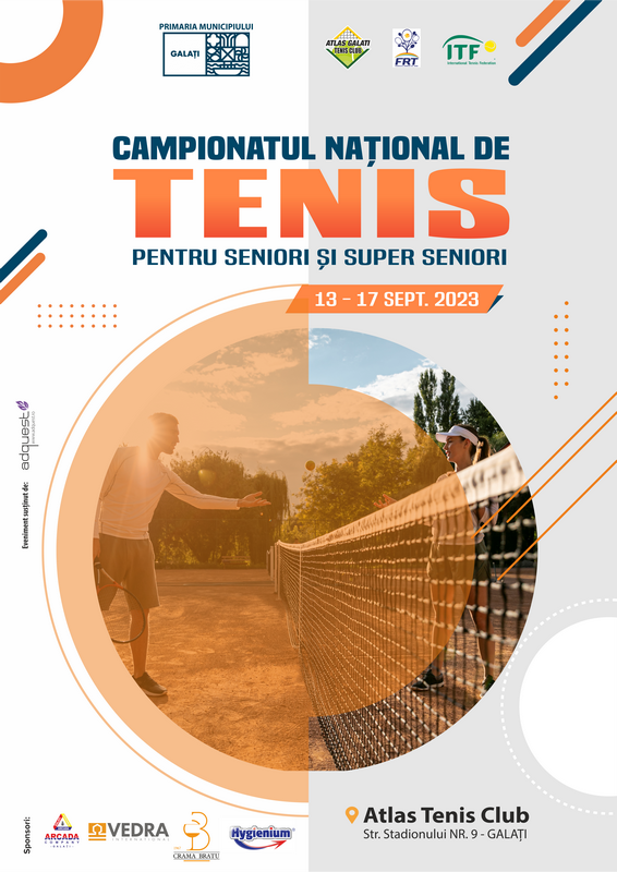 Record de participare la Campionatul Naţional de Tenis pentru Seniori şi Superseniori +30