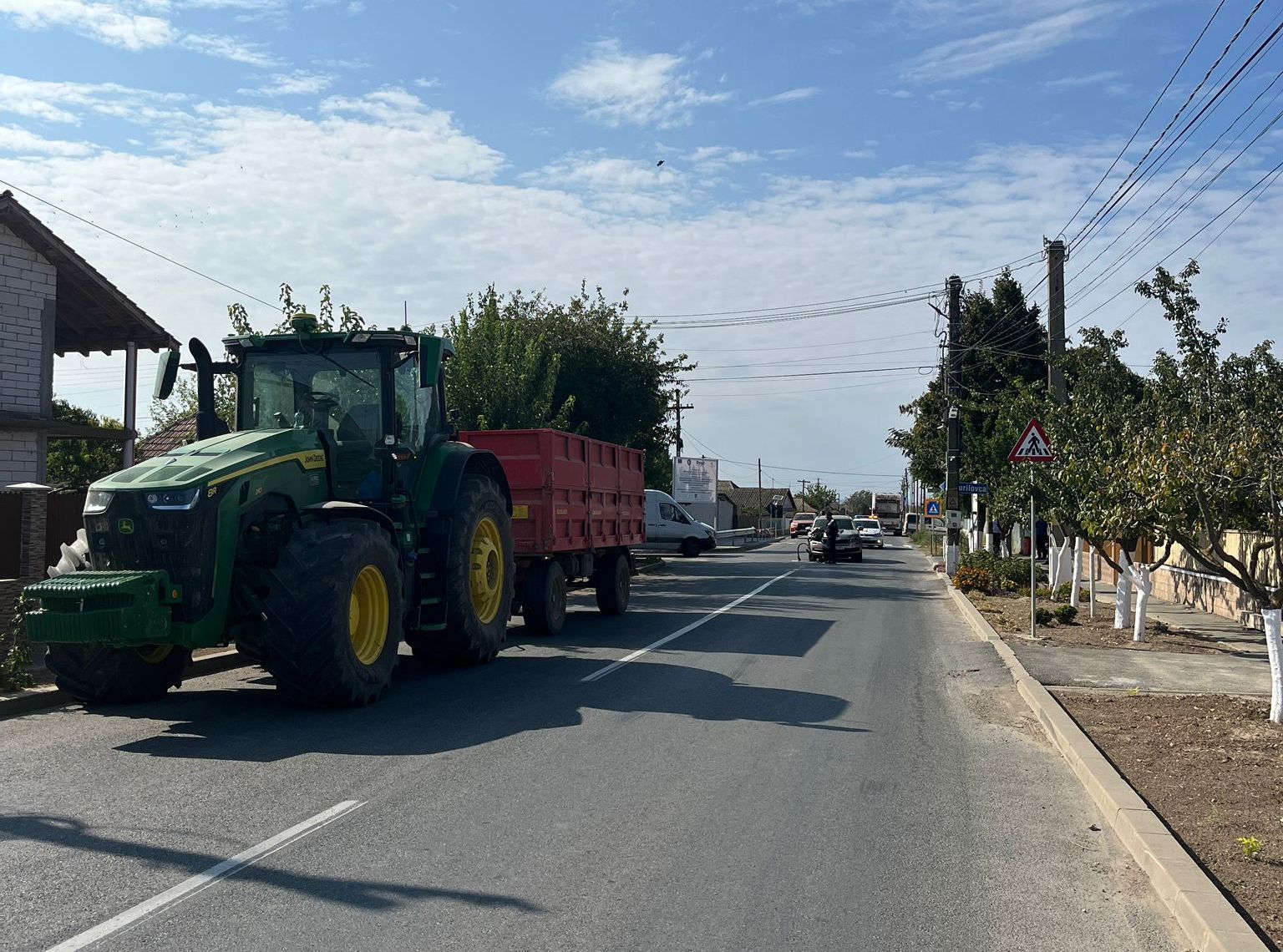 Loviți în plin de o tractoristă neatentă la Sarichioi, Tulcea