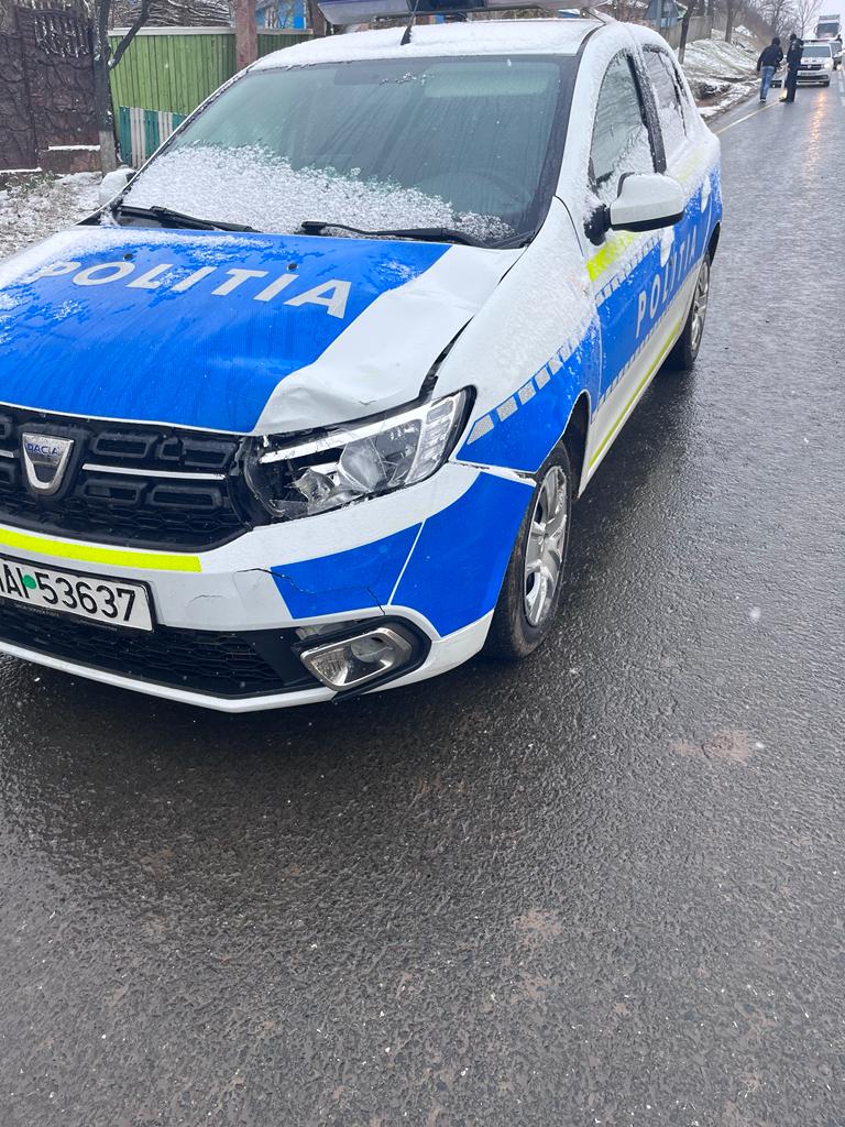 Copil lovit de maşina poliției, în județul Galați
