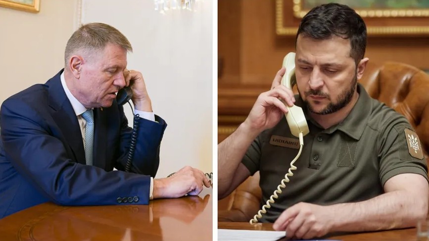 Iohannis - Zelenski, prima discuţie telefonică din 2024