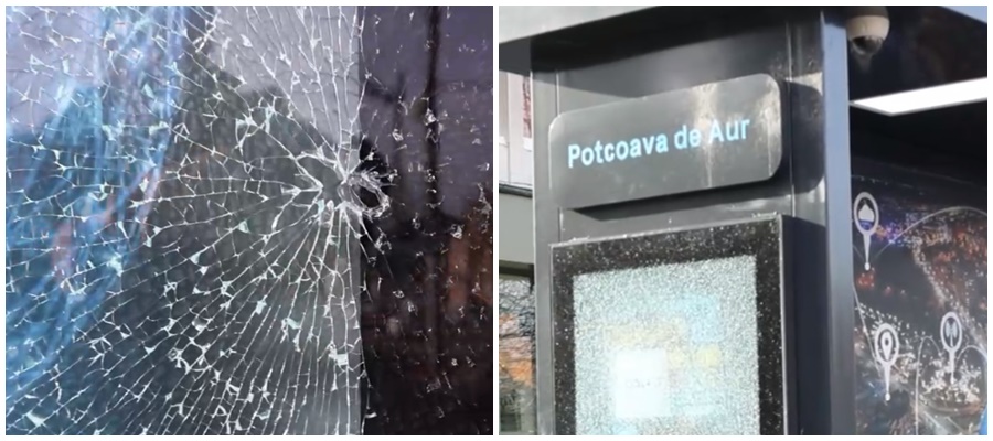 VIDEO: Singura staţie smart de autobuz din Galaţi, vandalizată