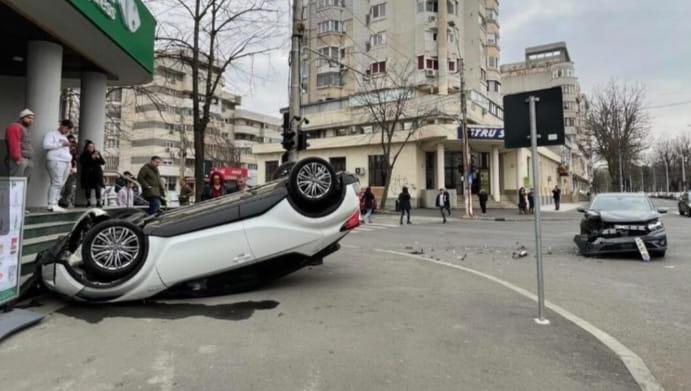 Accident spectaculos la Brăila