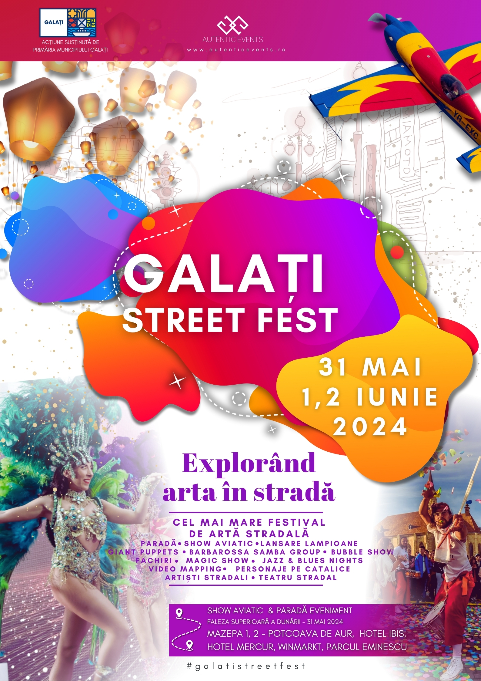 Galaţi StreetFest – Explorând Arta în Stradă - 31 mai - 2 iunie 2024