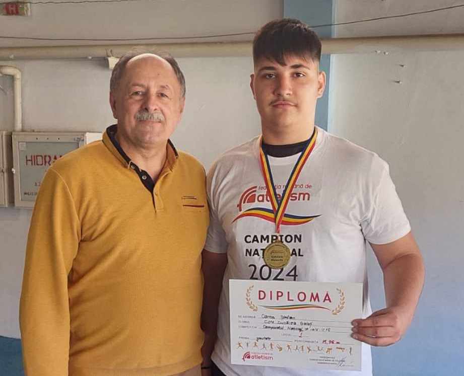 Atletul Ştefan Oancă, de la CSM Dunărea Galaţi, a câştigat aurul la Bucureşti