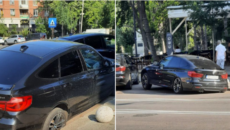 Galaţi: Un şofer oprit la o cafenea a văzut cum maşina i s-a scufundat într-o groapă apărută brusc