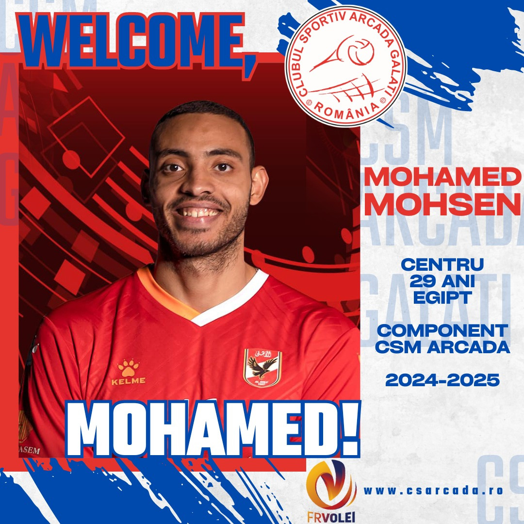 CSM Arcada l-a înregimentat pe internaţionalul egiptean Mohamed Mohsen Soliman