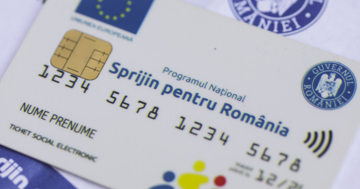 Cardurile sociale pentru alimente vor fi încărcate cu o nouă tranşă