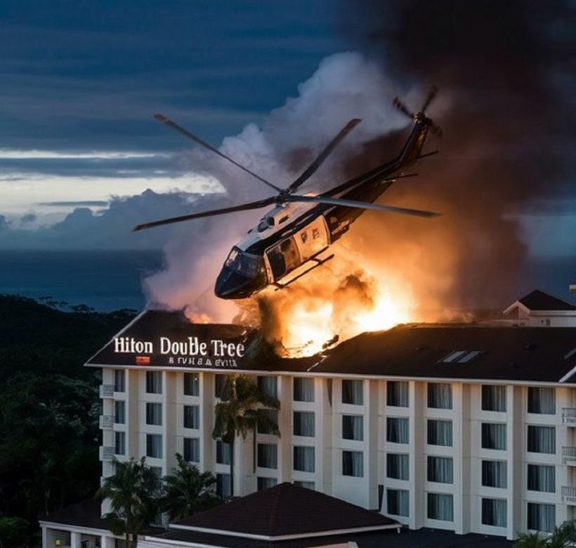 VIDEO: Un elicopter s-a prăbuşit pe acoperişul unui hotel în Australia