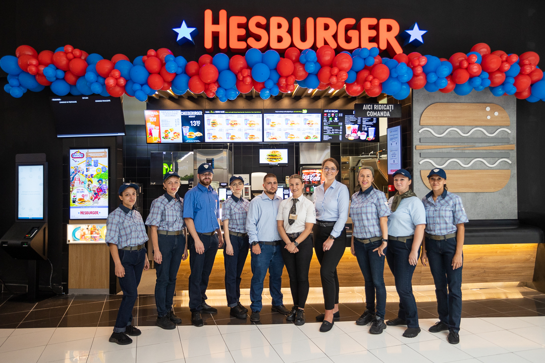 Hesburger, cel mai mare lanț de restaurante fast-food din Finlanda, deschide al treilea restaurant din România, la Brăila