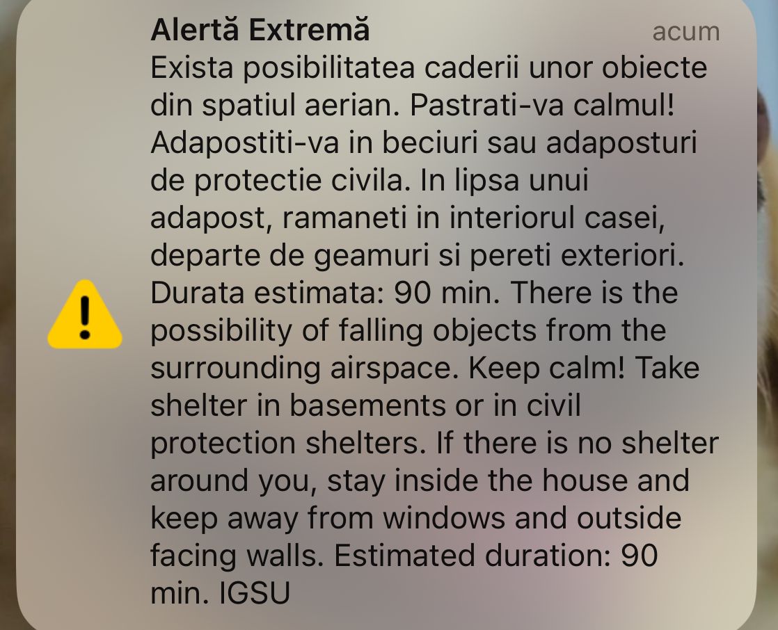 ALERTĂ EXTREMĂ! Tulcenii din nordul judeţului treziţi de RO-Alert