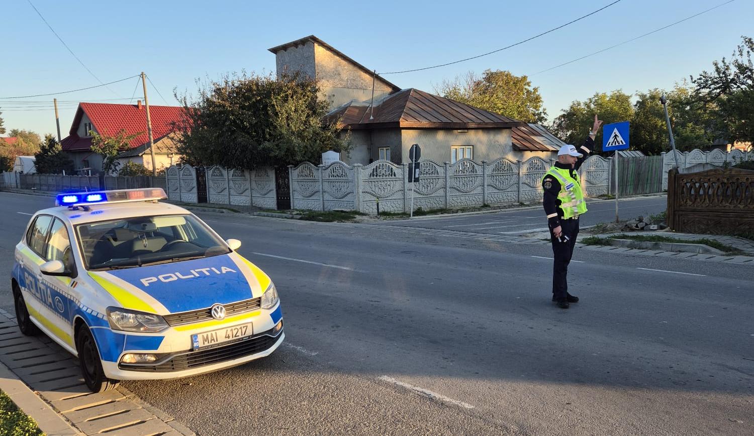 Brăila: Acţiuni ale poliţiştilor rutieri pentru reducerea riscului rutier (FOTO)