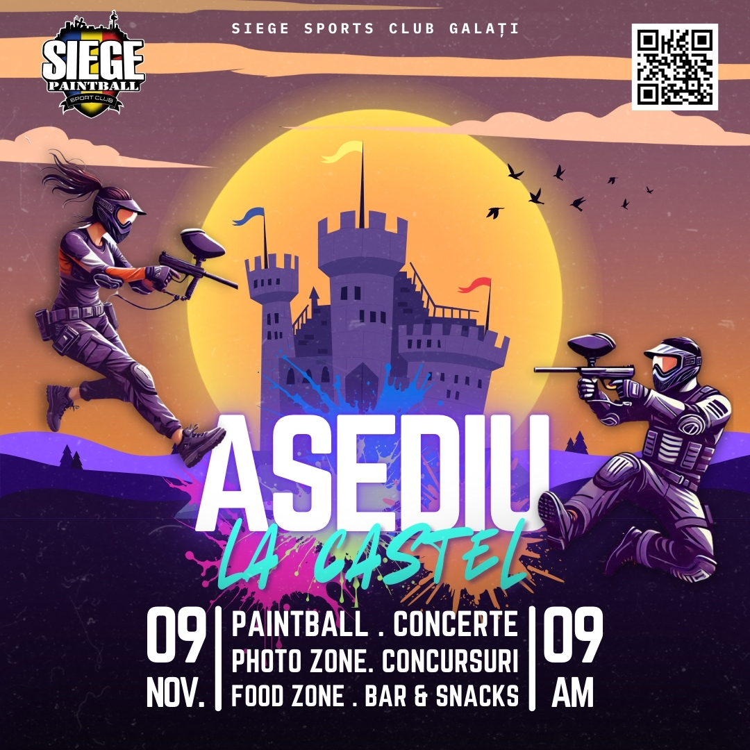 „Asediu la Castel”, în weekend, la Siege Paintball Galaţi