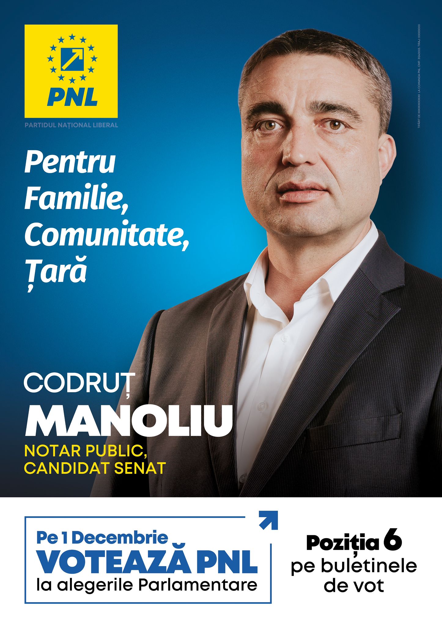 Proiect îndrăzneț al candidatului la Senat Codruț Manoliu (PNL)