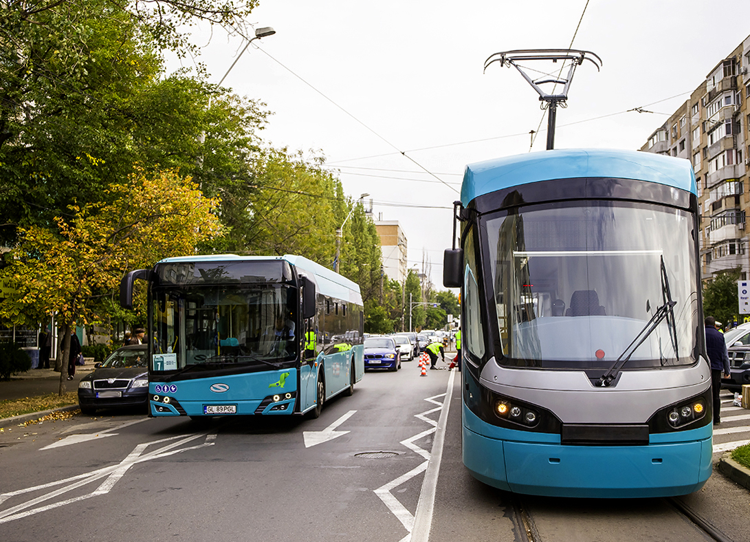 Galaţi: Autobuze în loc de tramvaie, în serile de marţi şi miercuri