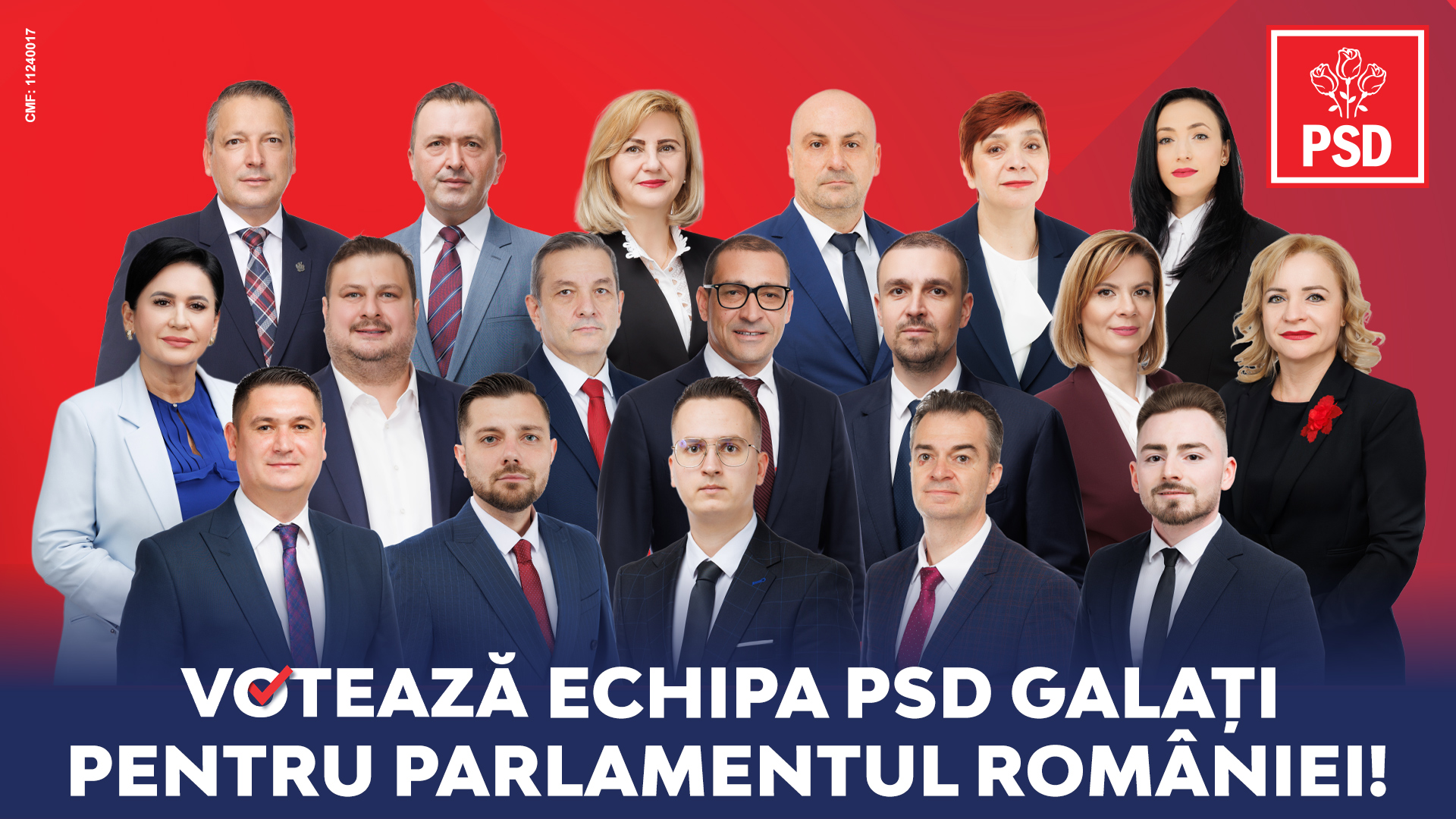 Calea sigură pentru Galați, doar gălățeni! Candidații PSD - cea mai bună echipă pentru Parlamentul României. Galațiul înainte de toate