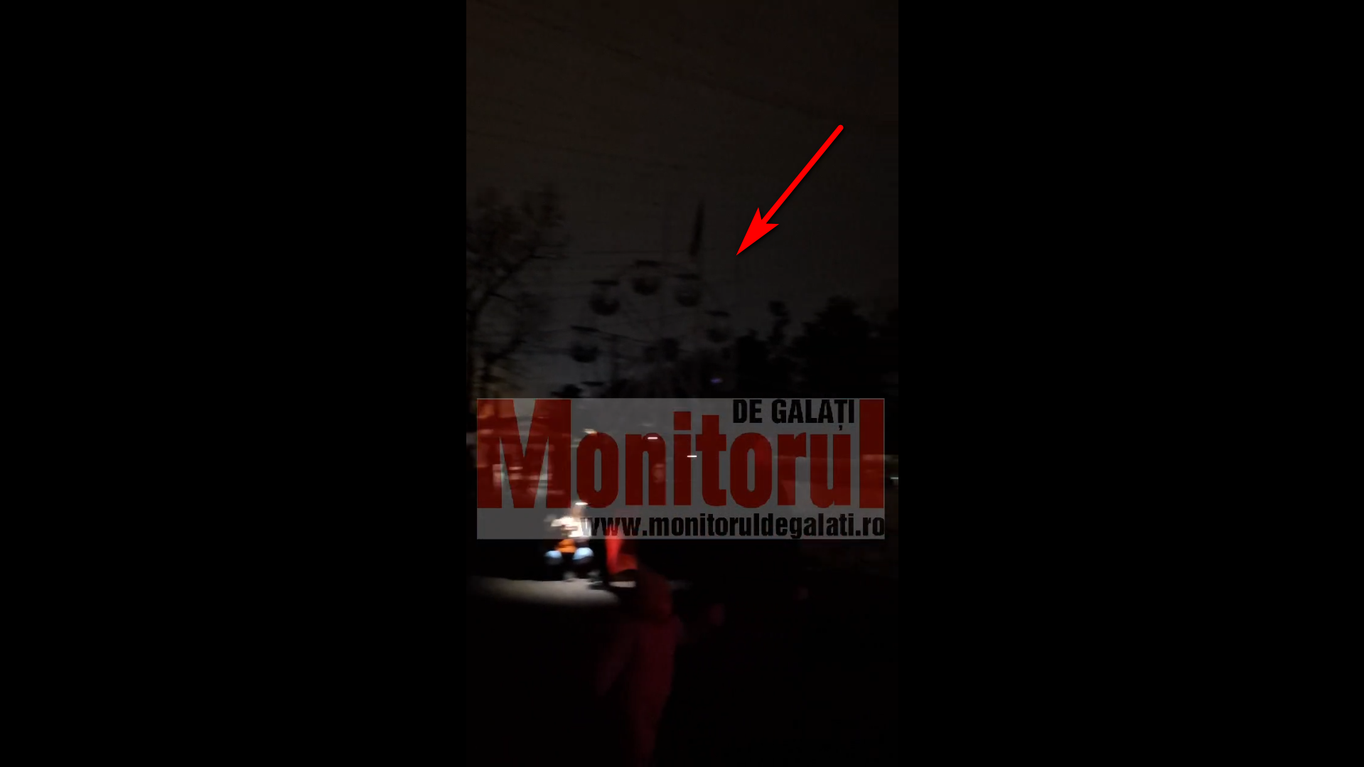 Panică la târgul de Crăciun din Galaţi! Roata panoramică s-a blocat din cauza unei pene de curent (VIDEO)