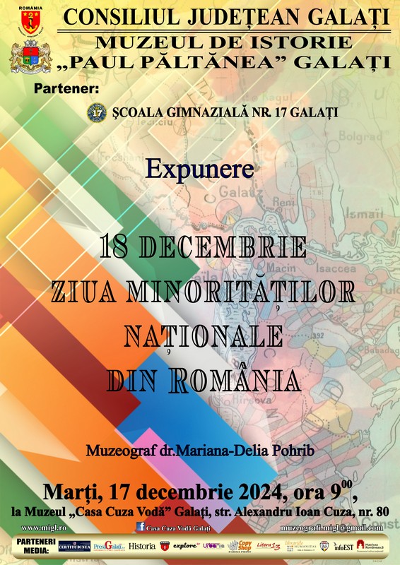 Ziua Minorităţilor Naţionale din România, la Muzeul „Casa Cuza Vodă” Galaţi