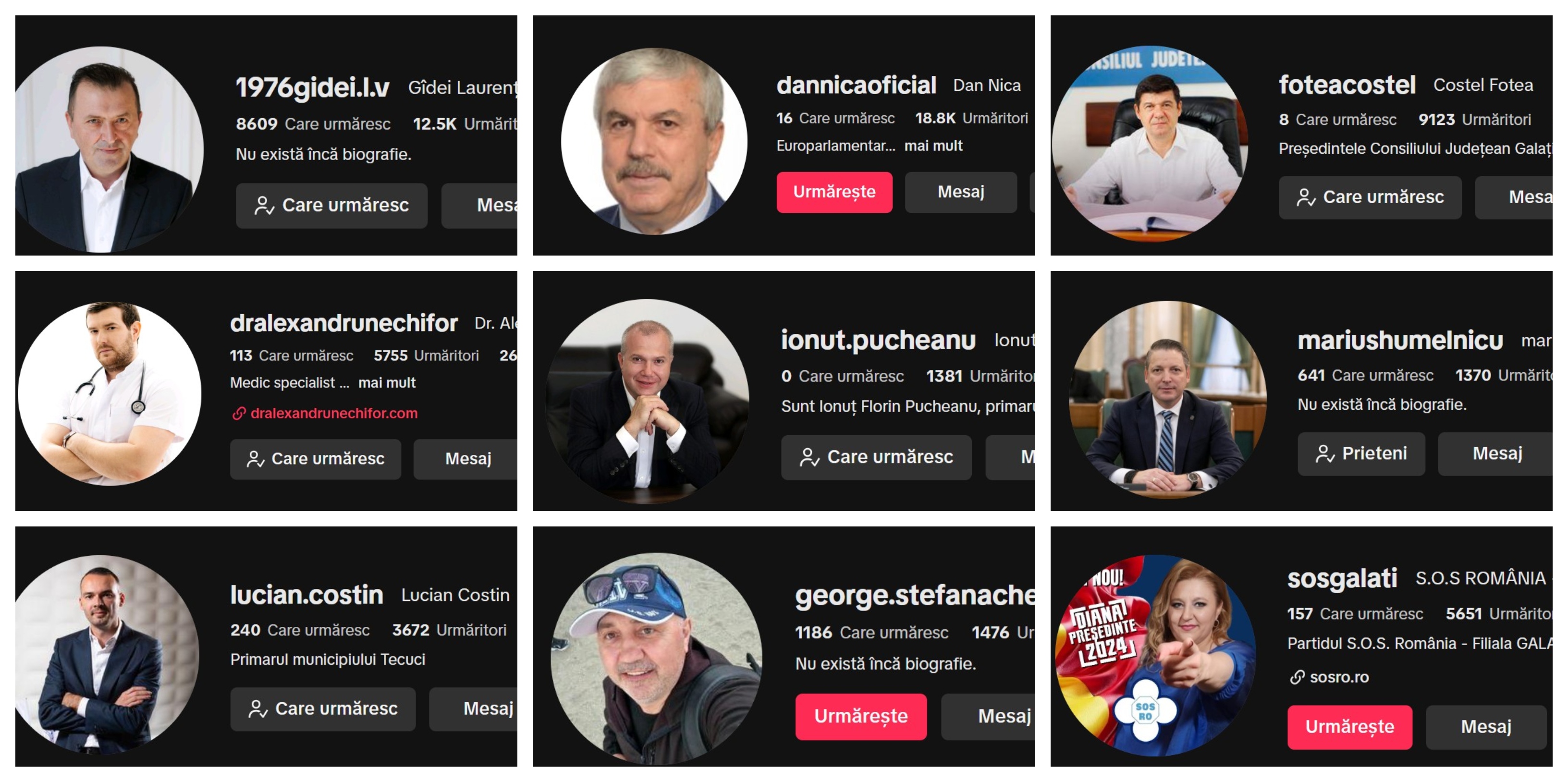 Topul influencerilor din politica gălăţeană pe TikTok