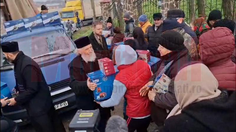 VIDEO: ÎPS Casian a împărţit daruri sinistraţilor din Slobozia Conachi