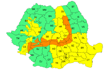 Vânt puternic de Crăciun la Galați! ANM a emis COD GALBEN