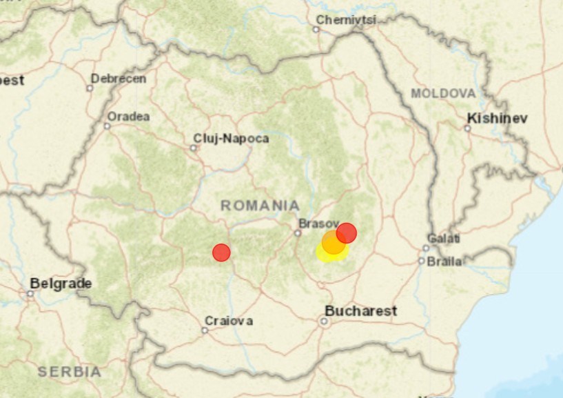 În România, cinci cutremure în ultimele 3 zile