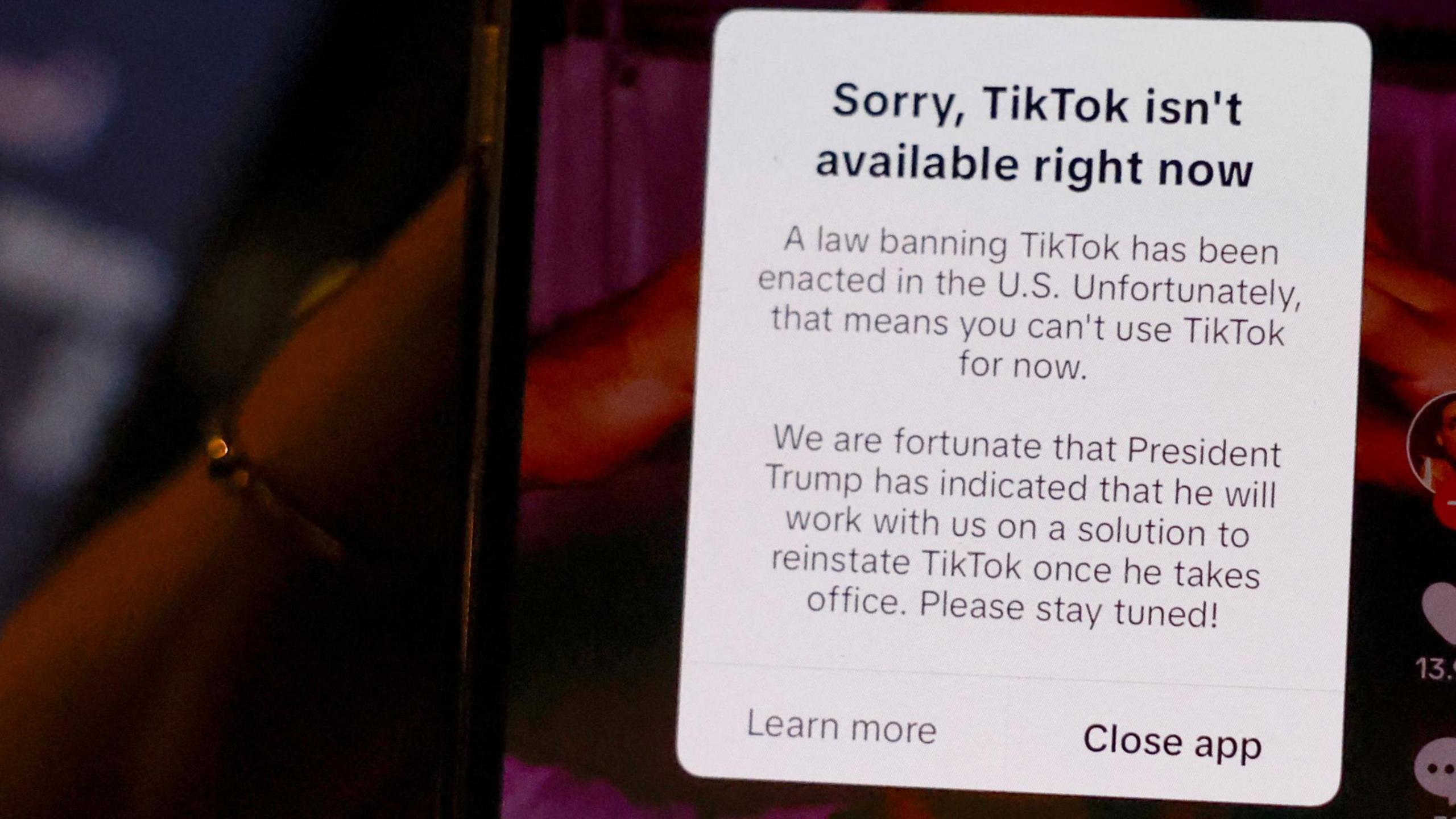 În America, aplicaţia TikTok nu mai este accesibilă