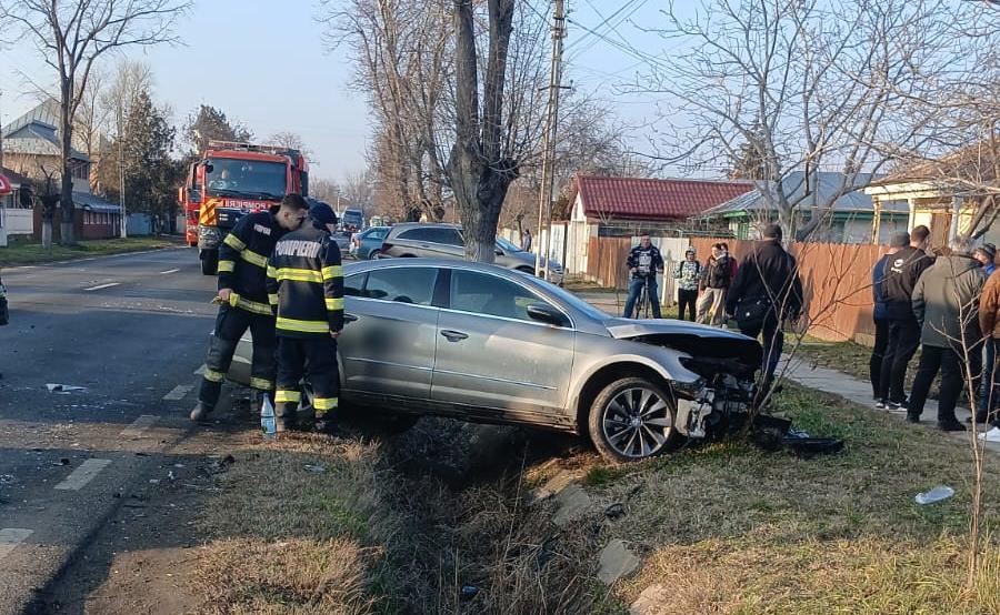 Galaţi: Soţ şi soţie, răniţi în accidentul de la Independenţa. Bărbatul a adormit la volan