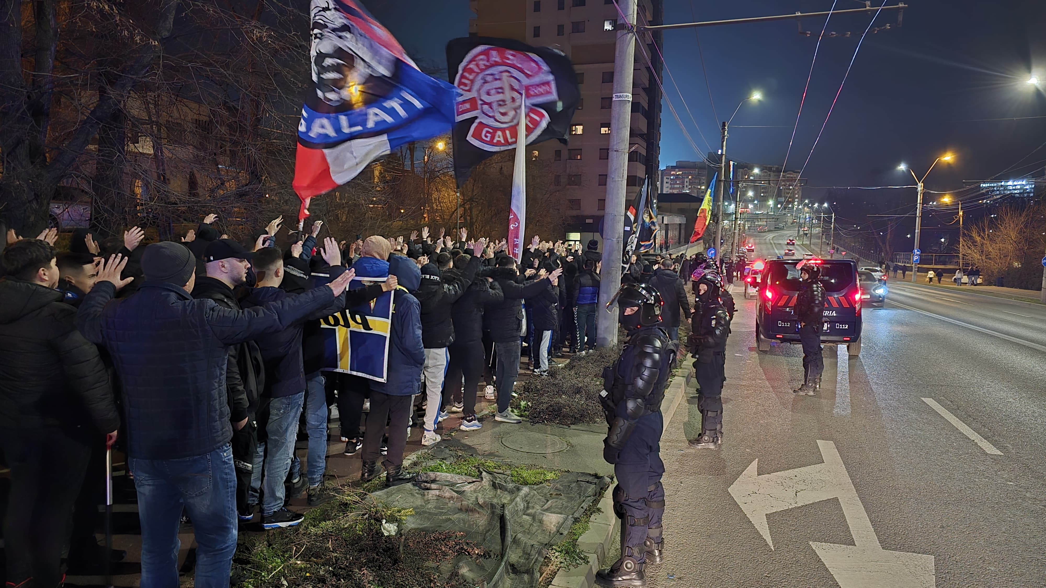 Măsuri de ordine publică la meciul de fotbal dintre Oţelul Galaţi şi Gloria Buzău