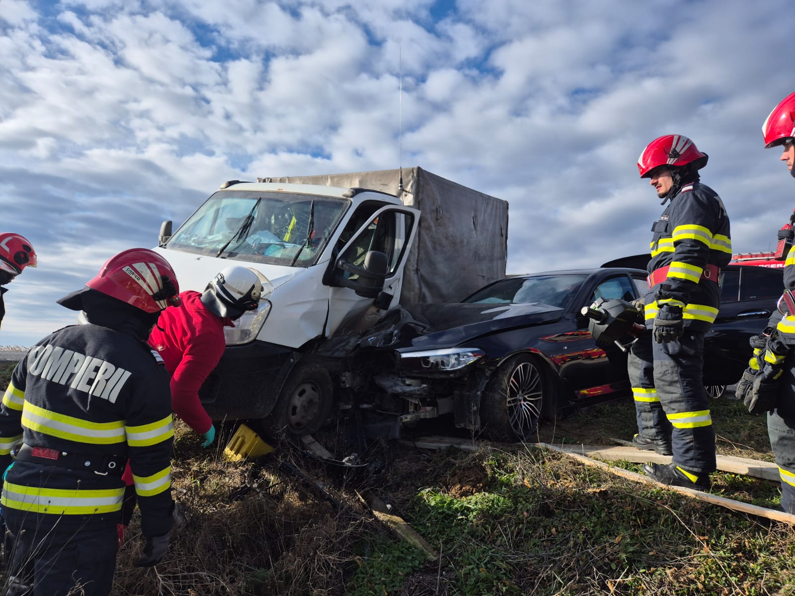 FOTO: Accident cu victime la Braniştea, Galaţi (UPDATE)