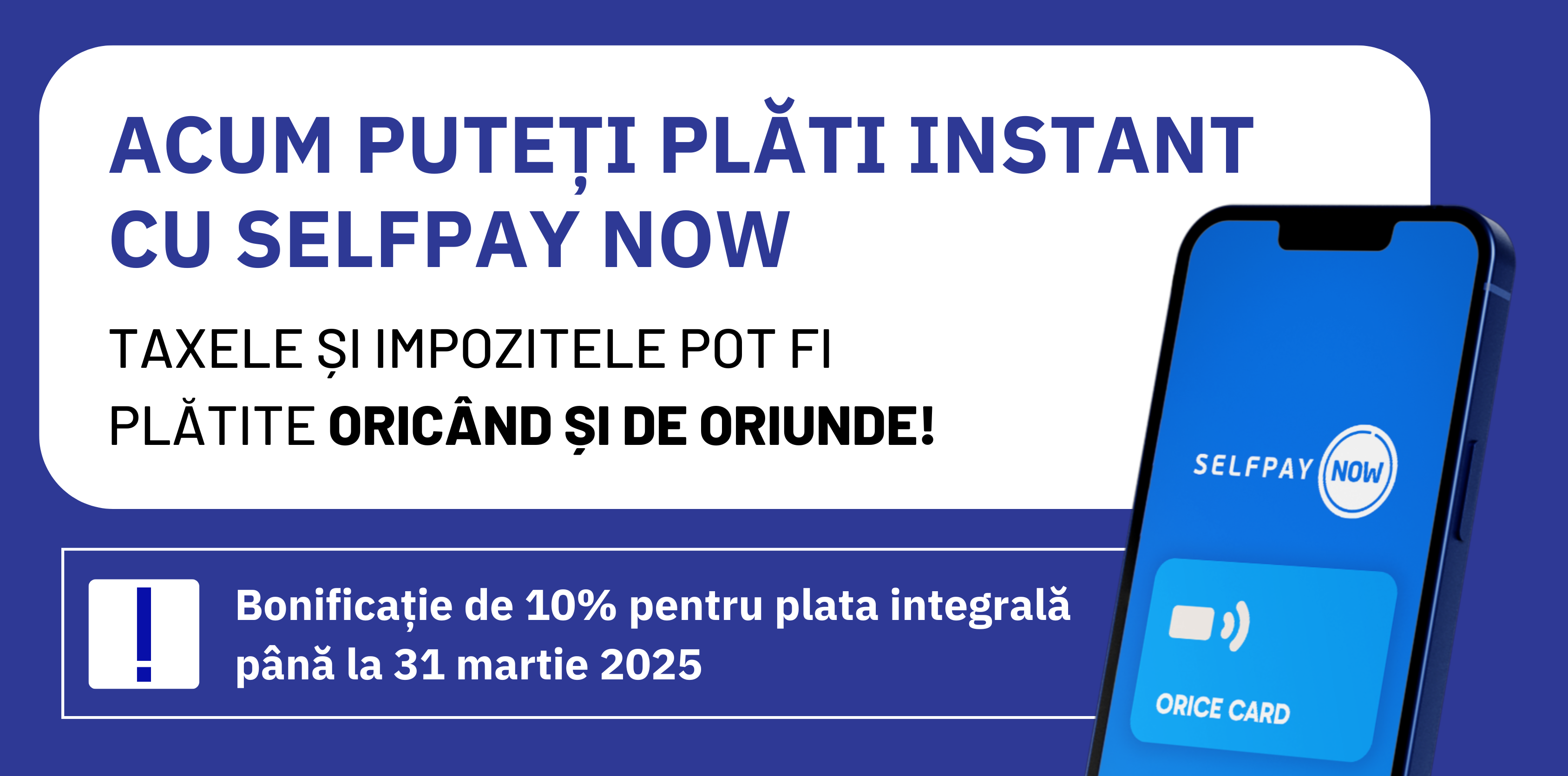 O nouă modalitate de plată a taxelor şi impozitelor, la Galaţi