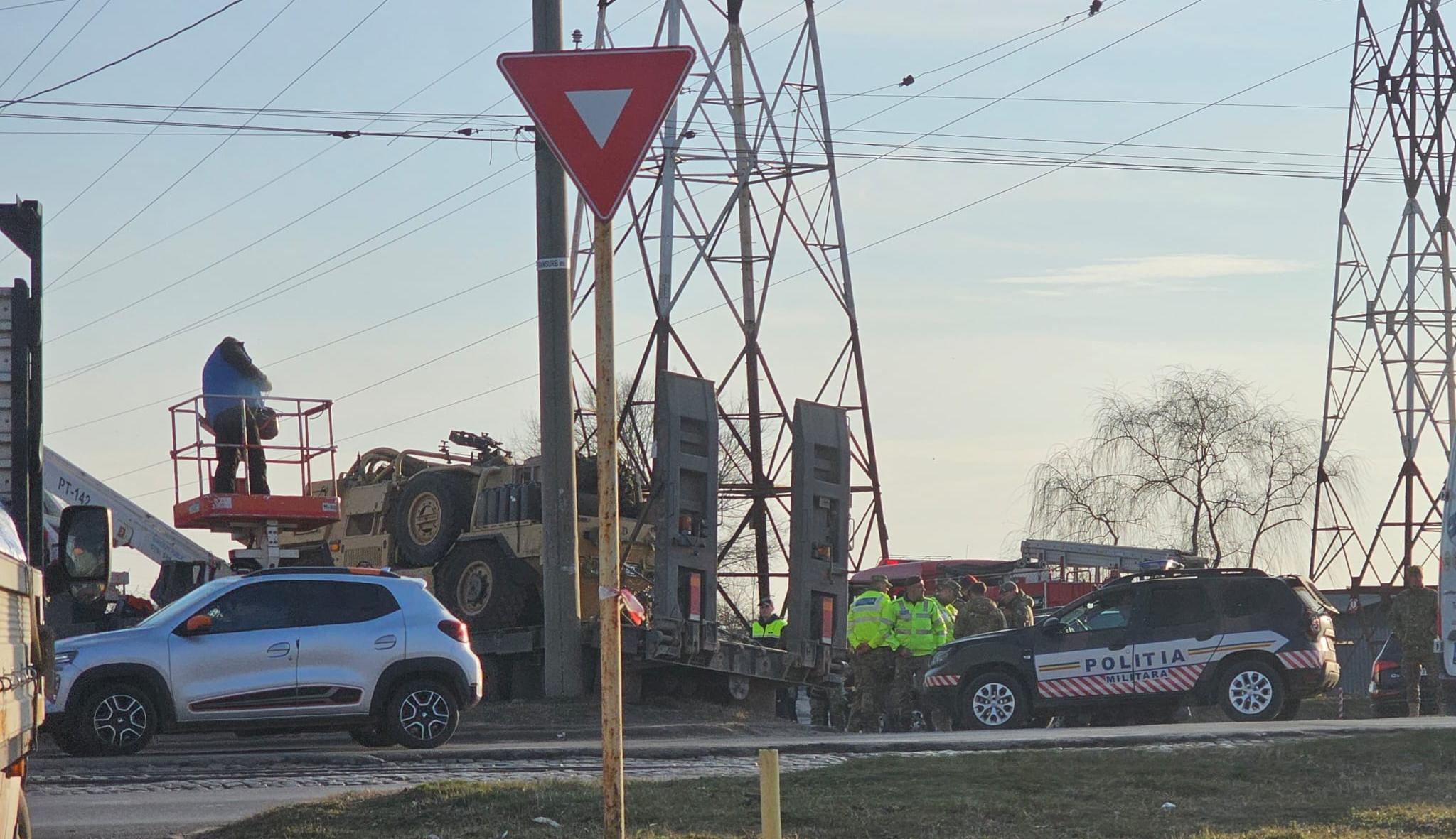 Accident cu vehicul militar, în Galaţi