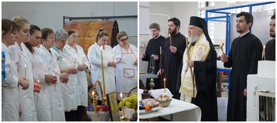 «Lucrează pentru a întreţine lumina în suflete!» ÎPS Casian, în mijlocul angajaţilor fabricii de lumânări din Galaţi (FOTO)