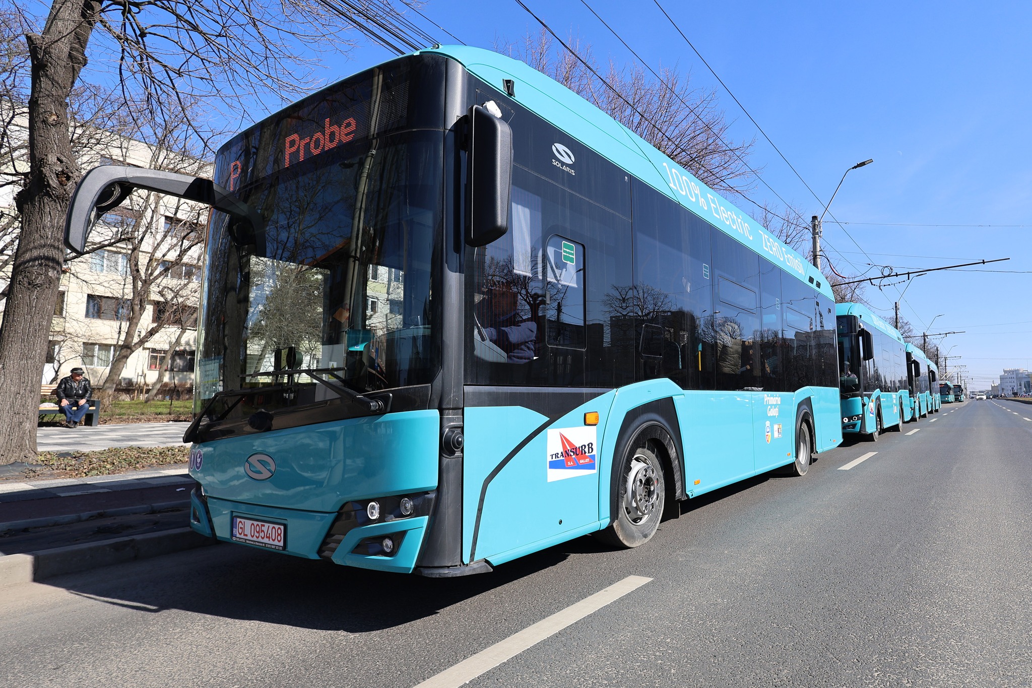 Noile autobuze electrice sunt în probe pe străzile Galaţiului