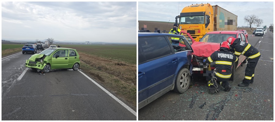 FOTO: Accidente, unul după altul, la ieşire din municipiul Tulcea