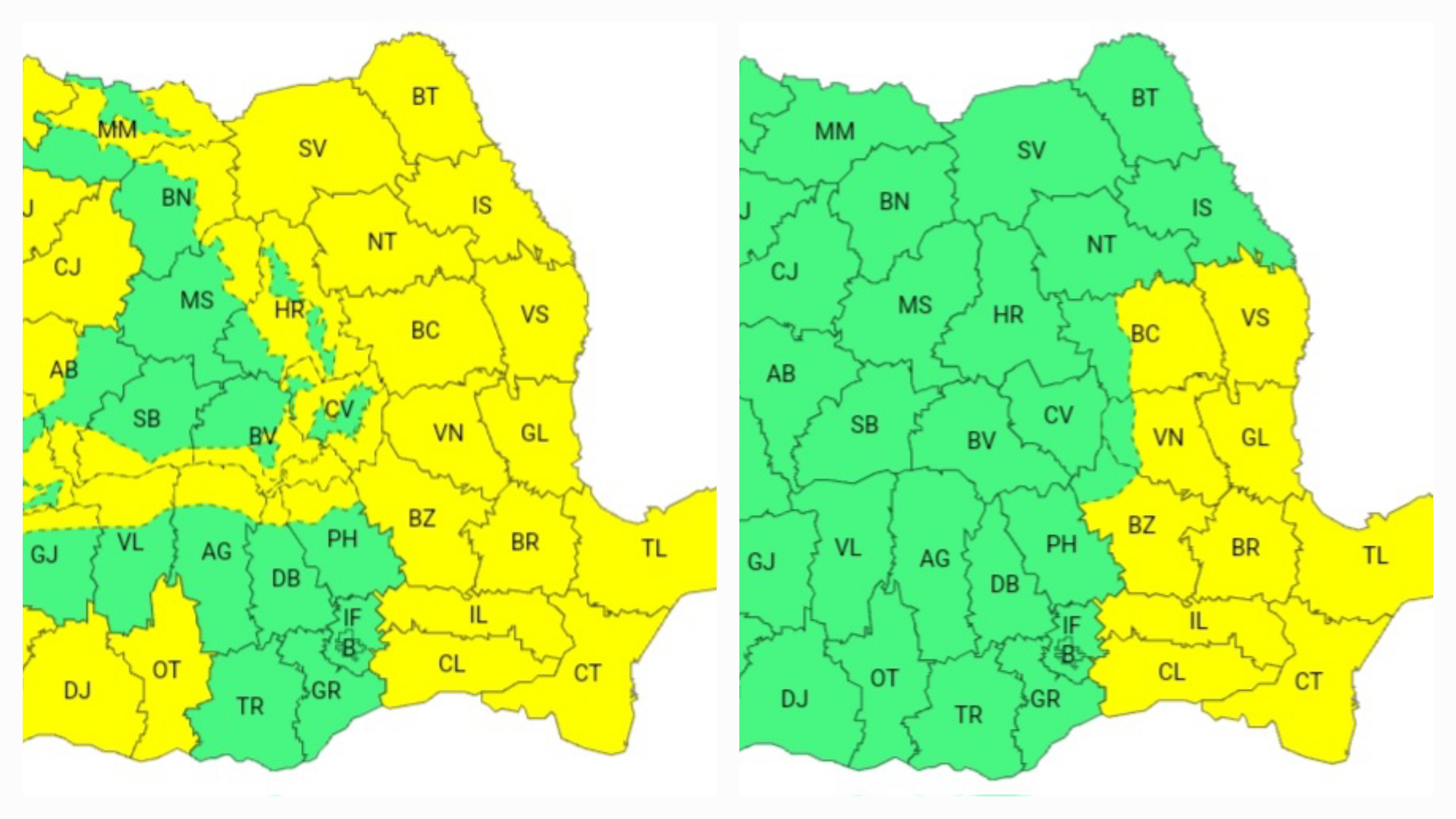 Atenționări cod galben de vânt puternic emise pentru județul Galați, până marți seara