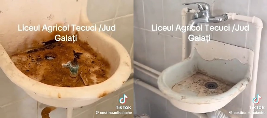 VIDEO: Colegiul Naţional de Agricultură din Tecuci amendat de DSP Galaţi pentru mizerie