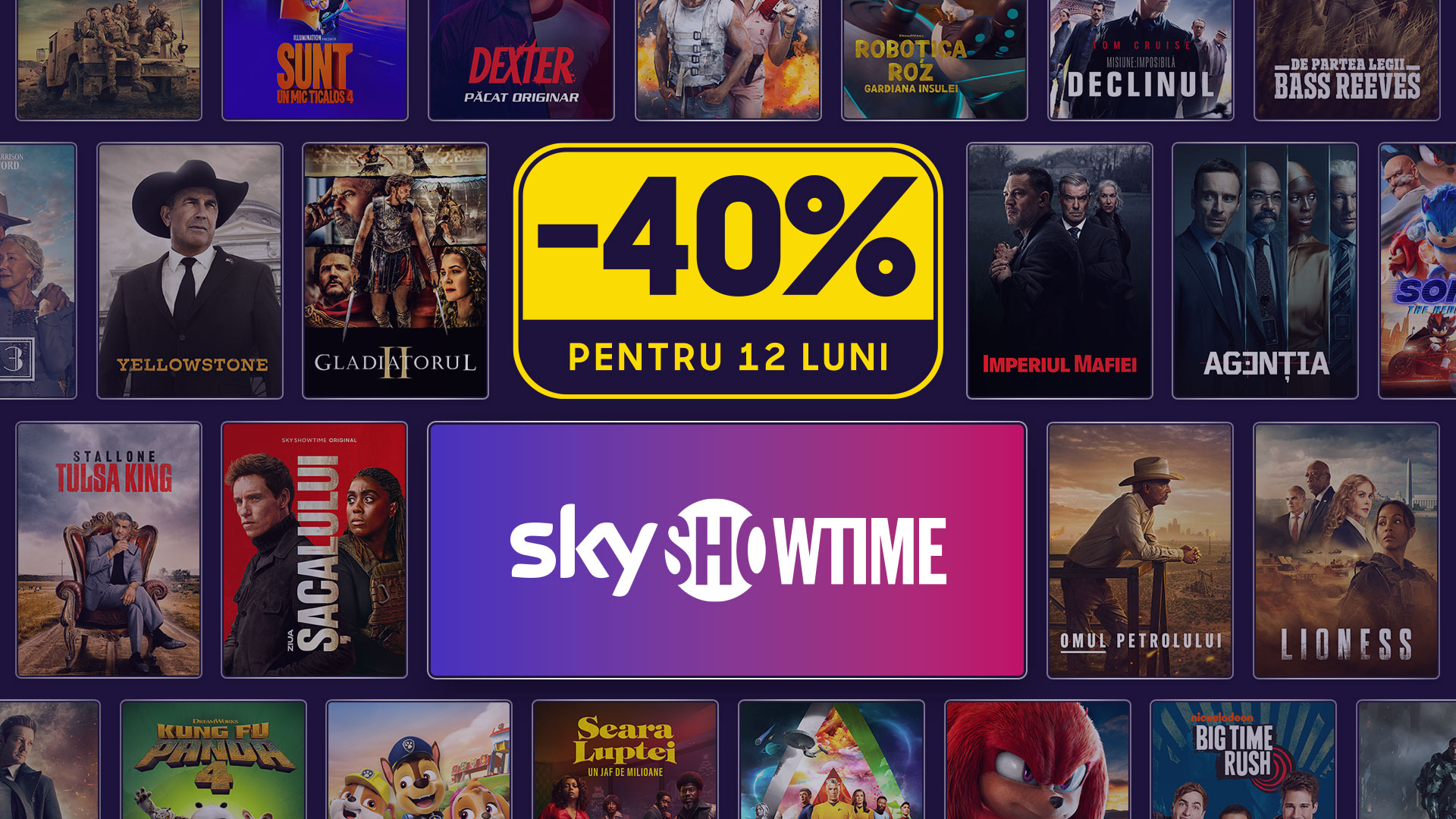 SkyShowtime oferă o reducere de 40% valabilă 12 luni în România