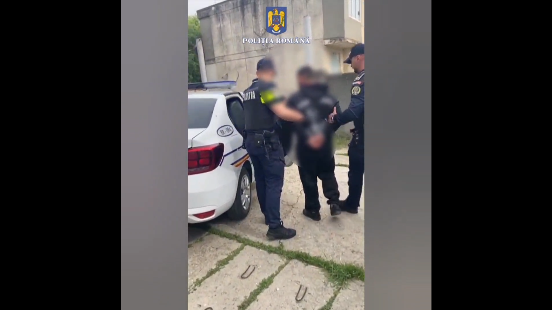 VIDEO: Urmărit naţional prins de poliţişti la Brăila, închis la Galaţi