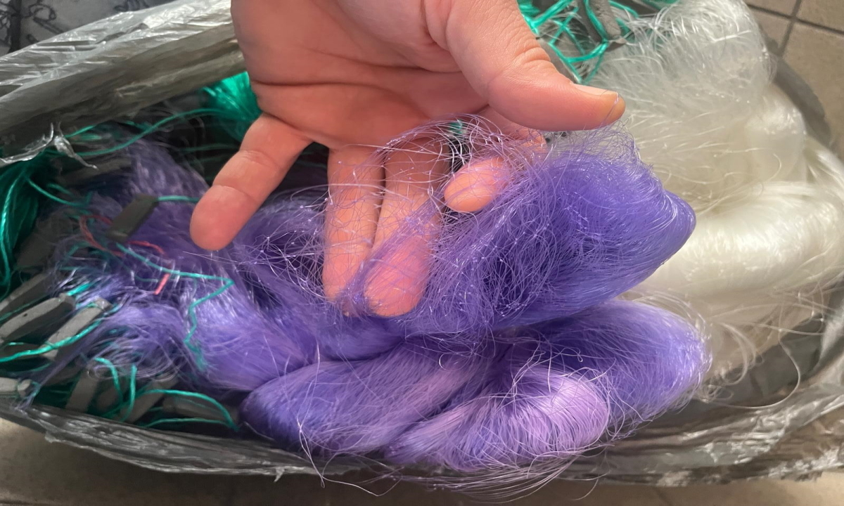 FOTO: Plase de pescuit tip monofilament descoperite în PTF Oancea