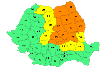 Încă 2 zile de ploi abundente la Galaţi! Meteorologii au actualizat prognoza