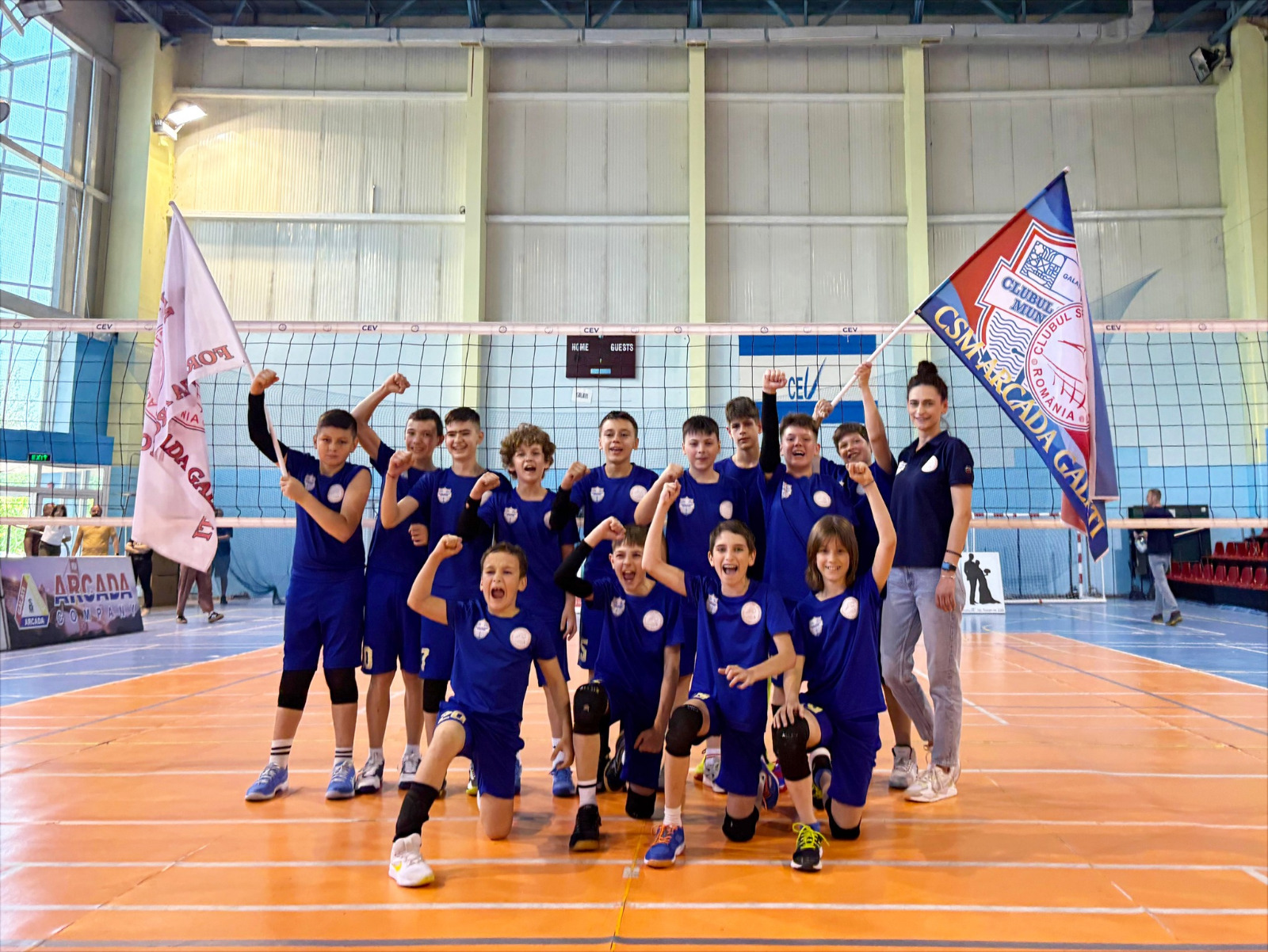 Cei mai mici voleibalişti de la CSM Arcada au gânduri mari pentru turneul final