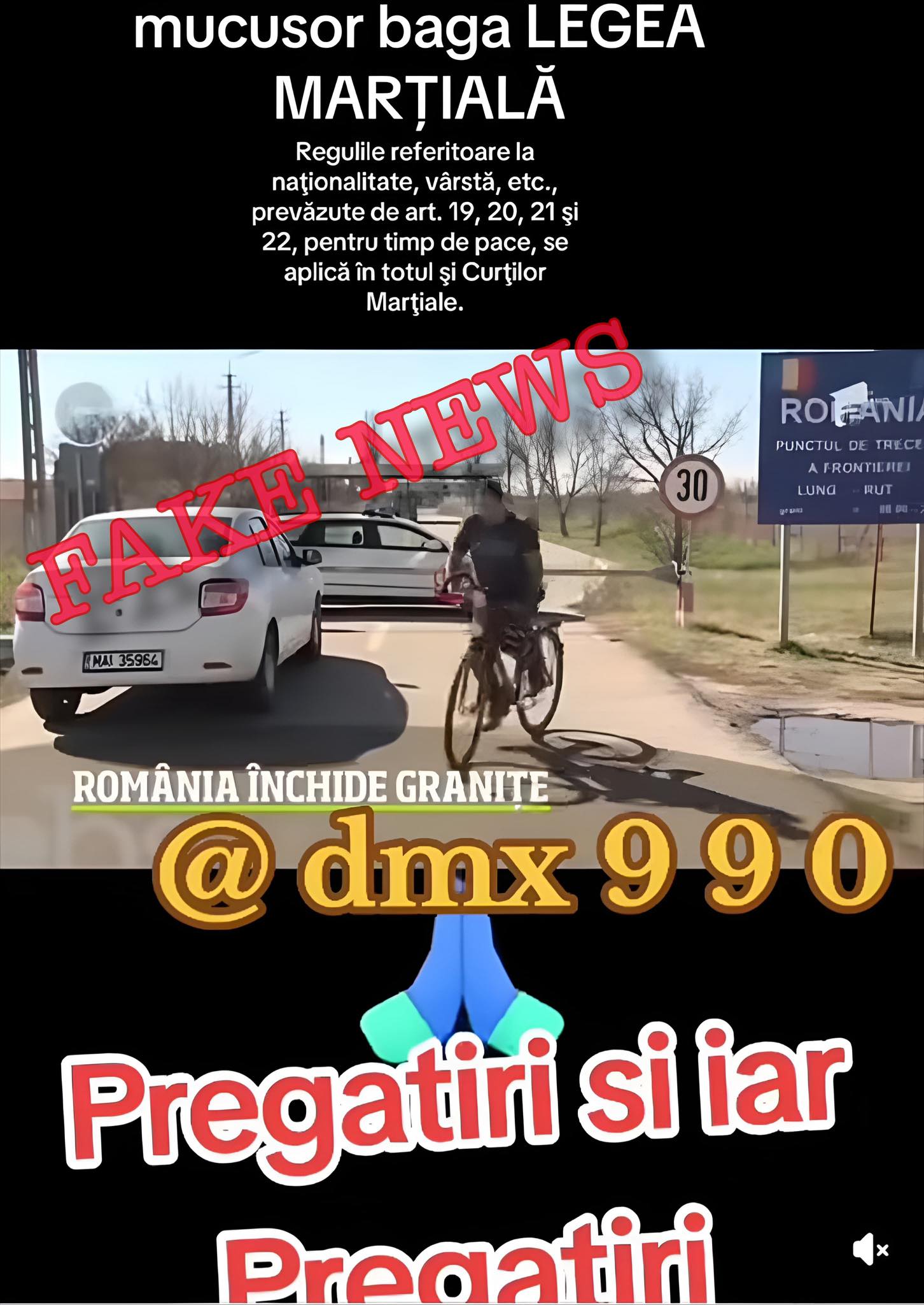FAKE NEWS: Se închid graniţele? Ministerul Afacerilor Interne explică!